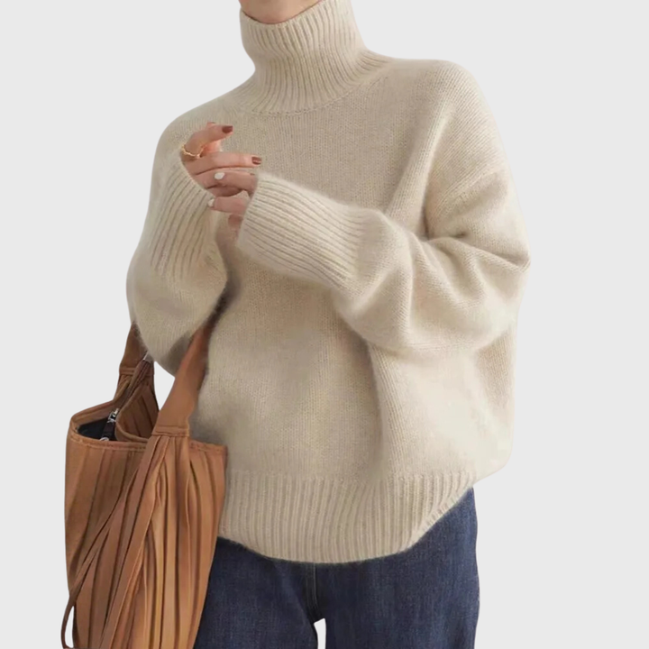 Isabella | Cashmere High Neck Sweater