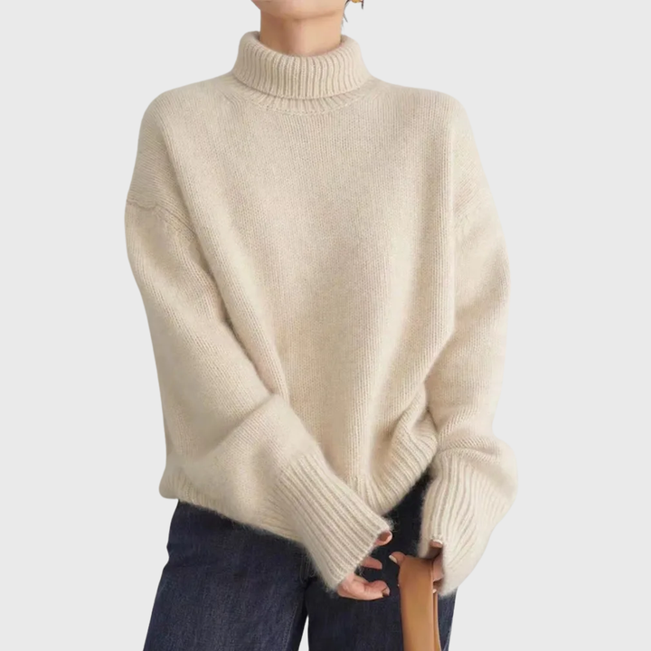 Isabella | Cashmere High Neck Sweater
