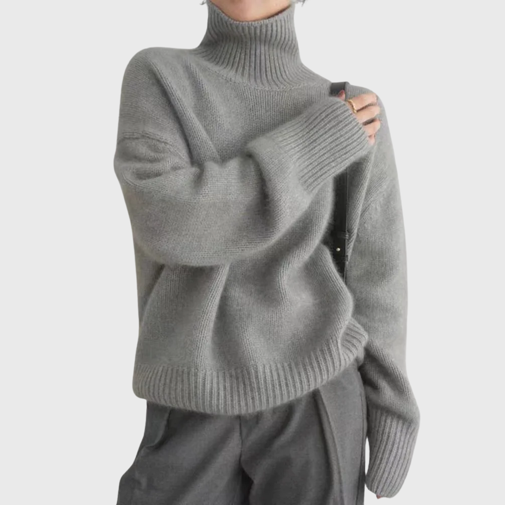 Isabella | Cashmere High Neck Sweater