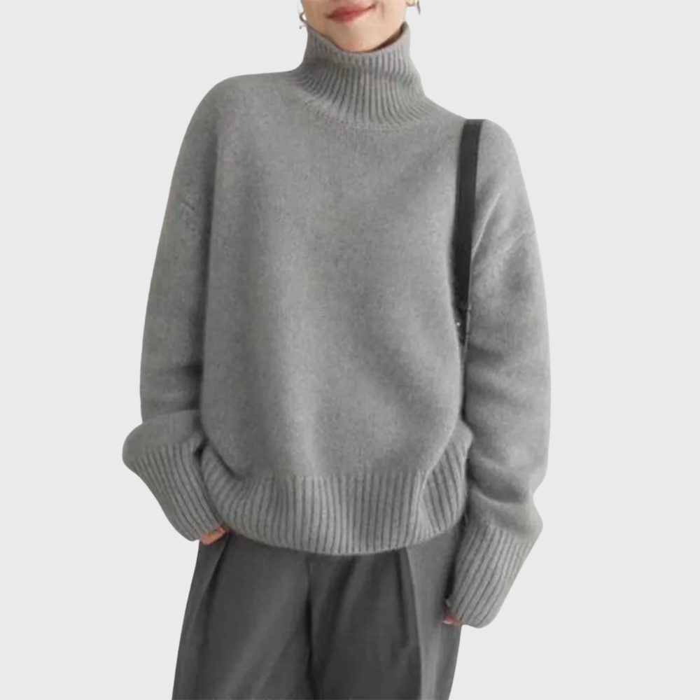 Isabella | Cashmere High Neck Sweater