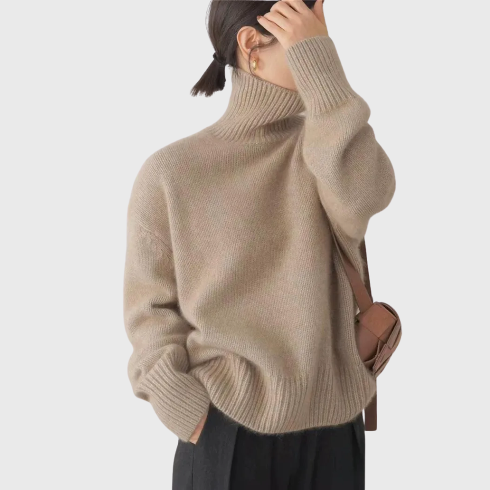 Isabella | Cashmere High Neck Sweater