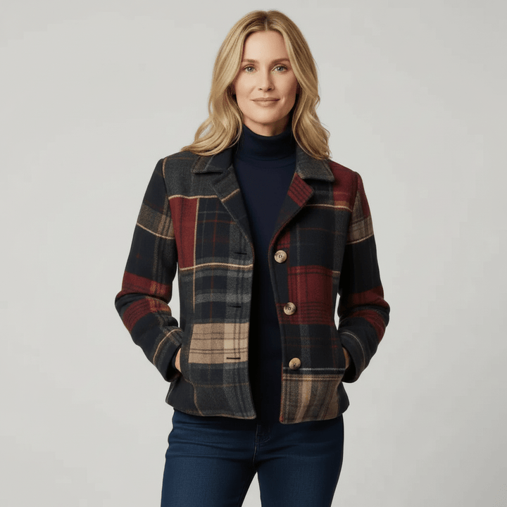NATALIE | CLASSIC PLAID WOOL JACKET